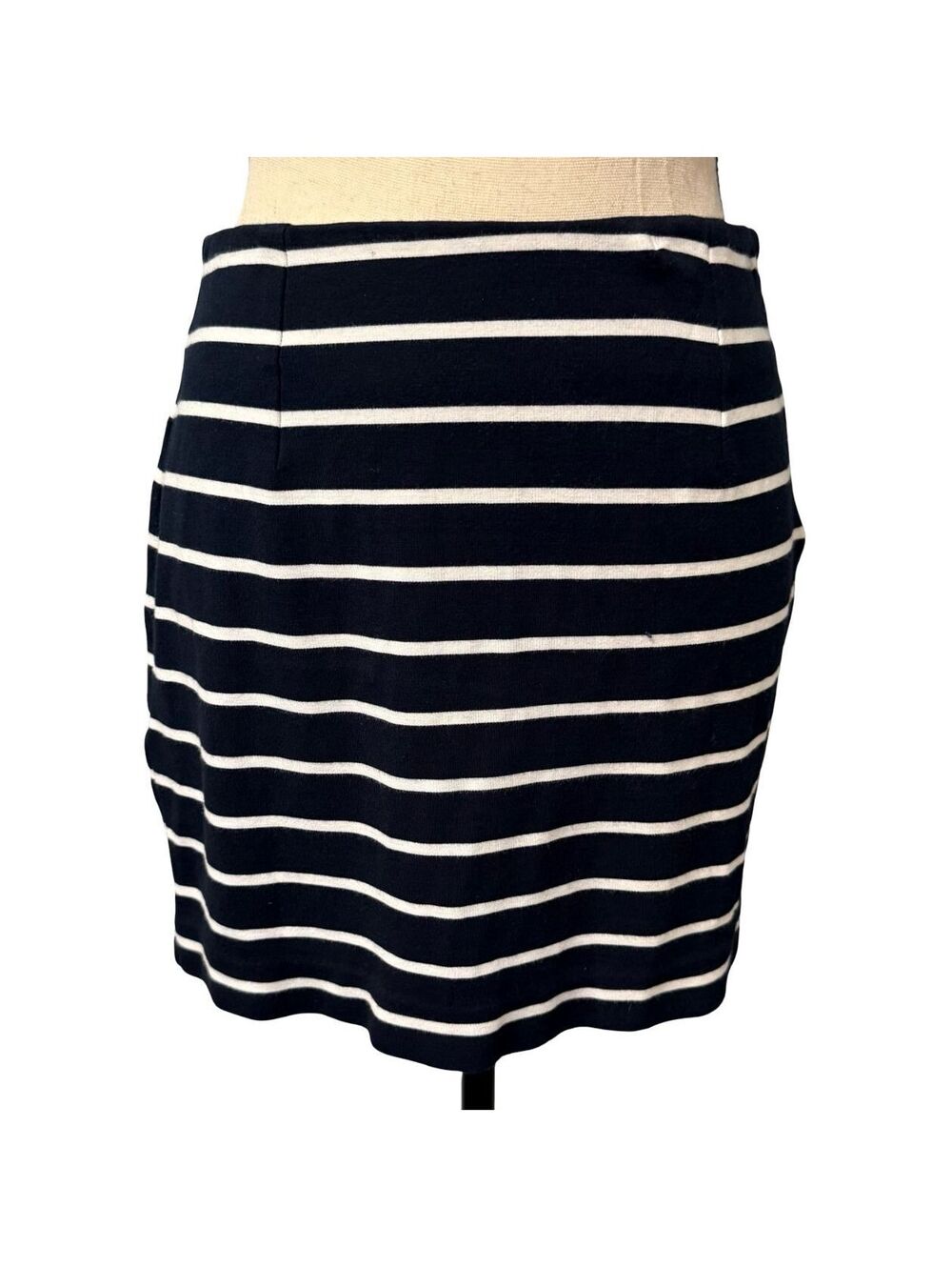Banana Republic Blue & White Striped Short Pencil Skirt - Size 0